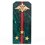 Сувенир Погон ВС из натурального камня змеевик Souvenir Epaulets варинант исполнения - 2 | Loft Concept в Ижевске