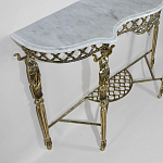 Консоль бронзовая с мраморной столешницей Bronze Console варинант исполнения - 1 | Loft Concept в Ижевске