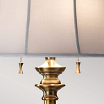 Торшер цвета латунь с белым текстильным абажуром Feiss варинант исполнения - 5 | Loft Concept в Ижевске