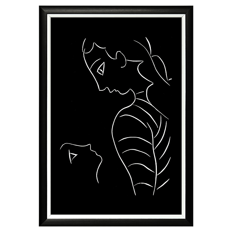 Постер White Silhouette Mother Poster Черный Белый Постер White Silhouette Mother Poster Черный Белый в Ижевске | Loft Concept