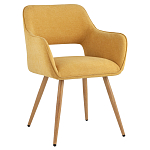 Стул в рогожке желтого цвета NEASAN STOOL варинант исполнения - 1 | Loft Concept в Ижевске