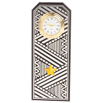 Часы подарочные настольные в виде погона Генерала из натурального камня Змеевик Silver Military Clock варинант исполнения - 1 | Loft Concept в Ижевске