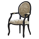 Стул из массива березы с подлокотниками и мягкой обивкой Vintage варинант исполнения - 1 | Loft Concept в Ижевске