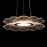 Люстра с прозрачным волнистым плафоном в форме цветка Ethereal Bloom варинант исполнения - 5 | Loft Concept в Ижевске