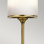 Бра вертикальное с белым полукруглым плафоном и длинным стержнем S Kichler варинант исполнения - 4 | Loft Concept в Ижевске