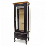 Витрина однодверная с ящиком и 3-мя полками из массива березы Vintage варинант исполнения - 1 | Loft Concept в Ижевске