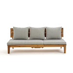 Садовый диван-трансофрмер Kate серый варинант исполнения - 5 | Loft Concept в Ижевске