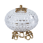 Конфетница из прозрачного рельефного стекла Eden Garden варинант исполнения - 9 | Loft Concept в Ижевске