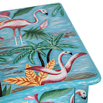 Комод с росписью Розовый фламинго L.XV CHEST OF DRAWERS Flowers with Flamingo варинант исполнения - 4 | Loft Concept в Ижевске