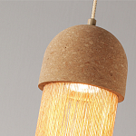 Подвесной светильник натуральная пробка с бахромой Natural Cork варинант исполнения - 3 | Loft Concept в Ижевске