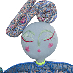 Кукла из одежды и павлопосадских платков Rusalka Blue Jeans 2 варинант исполнения - 2 | Loft Concept в Ижевске