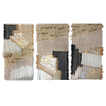 Триптих Геометрический гобелен бежевый Figurative Beige Wall Hangings варинант исполнения - 4 | Loft Concept в Ижевске