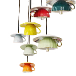 Подвесные светильники в виде разноцветных чашек Flower Reversal варинант исполнения - 2 | Loft Concept в Ижевске