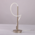 Настольная лампа белым изогнутым плафоном на круглой подставке Luke Lampco Tracer Lamp варинант исполнения - 8 | Loft Concept в Ижевске