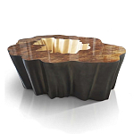 Кофейный стол Burl Exotic tree Coffee Table Black варинант исполнения - 1 | Loft Concept в Ижевске