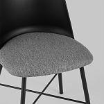 Стул из прочного пластика на металлическом основании Anora Black варинант исполнения - 7 | Loft Concept в Ижевске