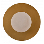 Бра круглое с плафоном из натурального камня на латунном основании Cryptocrystalline Stone варинант исполнения - 3 | Loft Concept в Ижевске