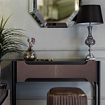 Настольная лампа с черным конусообразным абажуром Glass Flask варинант исполнения - 1 | Loft Concept в Ижевске