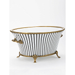 Кашпо Black white stripe варинант исполнения - 2 | Loft Concept в Ижевске