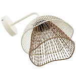 Бра с сетчатым металлическим абажуром Beige Gold Mesh Lampshade варинант исполнения - 4 | Loft Concept в Ижевске