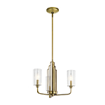  Люстра с прозрачными рифлеными цилиндрическими плафонами Kichler варинант исполнения - 2 | Loft Concept в Ижевске