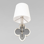 Бра с белым текстильным абажуром и фигурным основанием с зеркальной вставкой Vitorino варинант исполнения - 22 | Loft Concept в Ижевске
