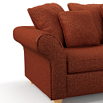 Мебельная ткань Шенилл терракотовый цвет 138 см T4-44 варинант исполнения - 5 | Loft Concept в Ижевске