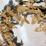 Зеркало круглое в металлической раме украшенной фигурами бабочек Butterflies варинант исполнения - 3 | Loft Concept в Ижевске