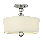 Потолочный светильник с белым цилиндрическим плафоном и шарообразными деталями Hinkley варинант исполнения - 1 | Loft Concept в Ижевске