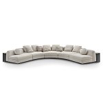 Большой угловой Диван California трансформер с приставными деревянными модулями   варинант исполнения - 1 | Loft Concept в Ижевске