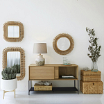 Зеркало из ротанга WICKER MIRROR варинант исполнения - 7 | Loft Concept в Ижевске