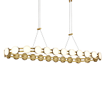 Люстра овальная с круглыми светодиодными источниками света Maxine Light варинант исполнения - 2 | Loft Concept в Ижевске