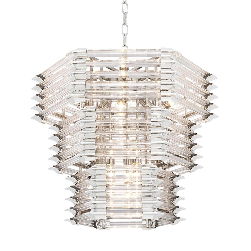 Люстра Chandelier Wren Никель Прозрачный (Transparent) в Ижевске | Loft Concept 