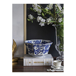 Чаша белая с синим цветочным узором Chino Dishes варинант исполнения - 3 | Loft Concept в Ижевске