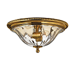 Потолочный светильник цвета латунь с прозрачным плафоном в форме чаши Hinkley варинант исполнения - 1 | Loft Concept в Ижевске