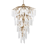 Люстра многоярусная с трубчатыми подвесками Dripping Crystals варинант исполнения - 3 | Loft Concept в Ижевске