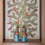 Обои с вышивкой ручной работы Fyodor Original colourway on linen варинант исполнения - 1 | Loft Concept в Ижевске