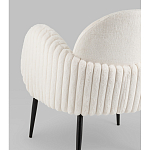 Полукресло Wave Stripes букле белый варинант исполнения - 3 | Loft Concept в Ижевске