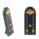 Сувенир Погон МВД из натурального камня змеевик Souvenir Epaulets варинант исполнения - 7 | Loft Concept в Ижевске