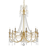 Люстра с декором из прозрачных бусин Glowing Crystals варинант исполнения - 2 | Loft Concept в Ижевске