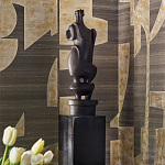 Обои ручная роспись в стиле Арт-деко Symphony Original colourway on Arkose silk dupion варинант исполнения - 3 | Loft Concept в Ижевске