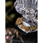 Ваза из прозрачного стекла на бронзовой подставке с ободком и ручками в виде стрекоз Eden Garden варинант исполнения - 4 | Loft Concept в Ижевске