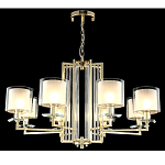 Люстра с 8-ю цилиндрическими плафонами из стекла Laurent варинант исполнения - 4 | Loft Concept в Ижевске