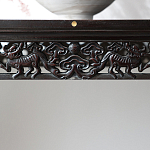 Черная резная консоль в Китайском стиле из массива Black Dragon Console варинант исполнения - 3 | Loft Concept в Ижевске