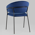 Стул в велюре синего цвета Horizon варинант исполнения - 5 | Loft Concept в Ижевске