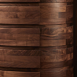 Комод деревянный с 7-ю ящиками Moon Walnut Furniture варинант исполнения - 5 | Loft Concept в Ижевске