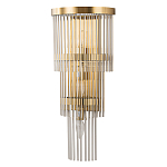 Бра с золотистым основанием и прозрачными трубками Nembus варинант исполнения - 1 | Loft Concept в Ижевске