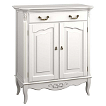 Комод белый из массива бука с ящиком и 2-мя дверцами в стиле прованс White Provence варинант исполнения - 1 | Loft Concept в Ижевске