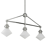 Люстра линейная с ромбовидными плафонами Pointed Diamond Shade варинант исполнения - 5 | Loft Concept в Ижевске