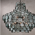 Люстра с каскадом из круглых прозрачных декоративных элементов Harmony of Light варинант исполнения - 2 | Loft Concept в Ижевске